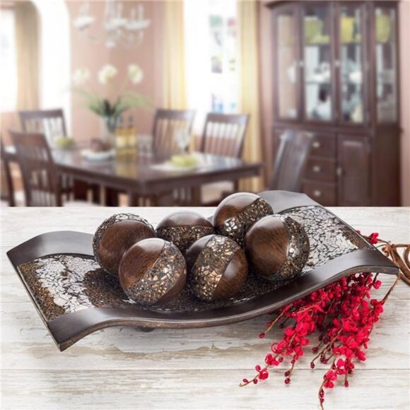 Creative Scents Schonwerk Centerpiece Home Decor Crackled Mosaic Design - Picture 3 of 8